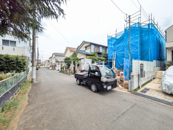 接道状況および現場風景　【国立市青柳１丁目】