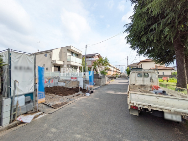 接道状況および現場風景　【国立市青柳１丁目】