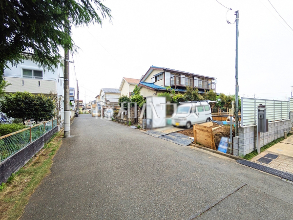 接道状況および現場風景　【国立市青柳１丁目】
運転、駐車が苦手な方にも嬉しい前面道路6m！　