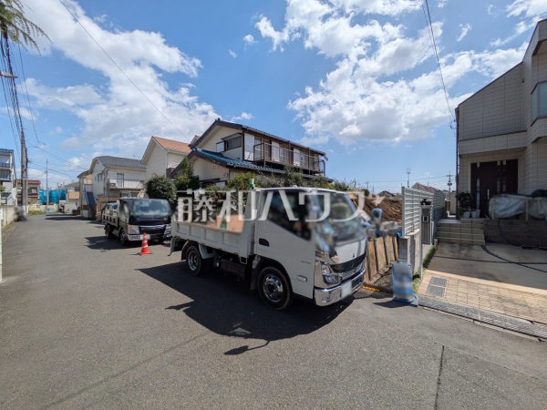 接道状況および現場風景　【国立市青柳１丁目】