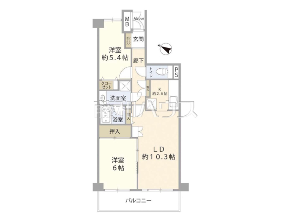 間取図　【コンフォール清瀬　】