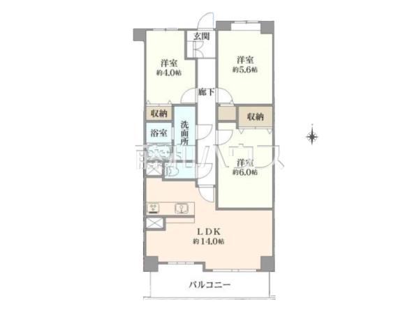 間取図　【ライオンズガーデン小金井南】