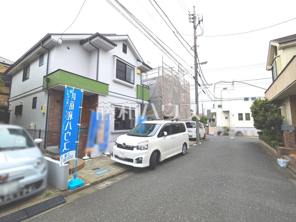 接道状況および現場風景　【三鷹市中原４丁目】