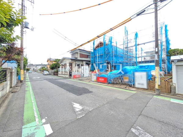接道状況および現場風景　【所沢市大字下安松】