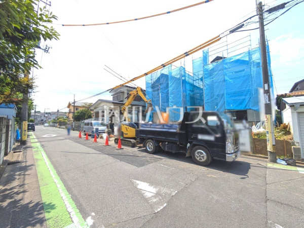 接道状況および現場風景　【所沢市大字下安松】