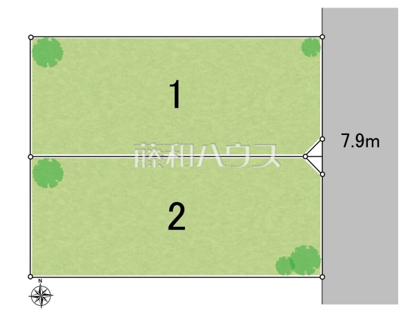 全体区画図　【所沢市大字下安松】