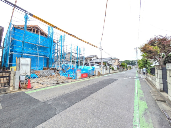 接道状況および現場風景　【所沢市大字下安松】