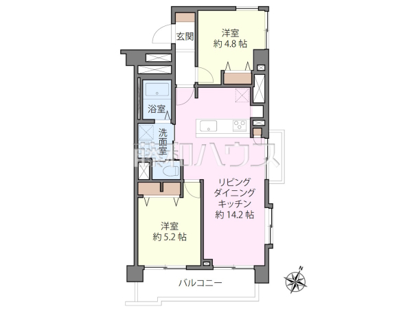 間取図　【北烏山ヒミコマンション】