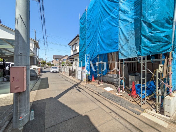 接道状況および現場風景　【小平市小川西町５丁目】