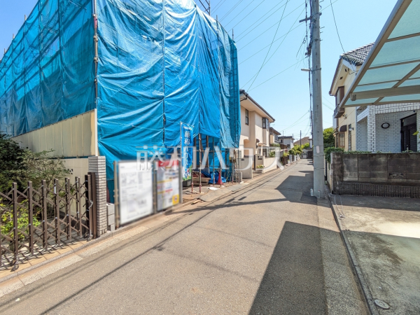 接道状況および現場風景　【小平市小川西町５丁目】