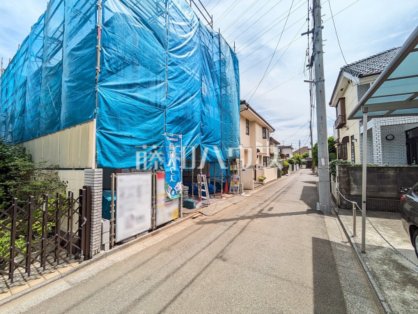 接道状況および現場風景　【小平市小川西町５丁目】