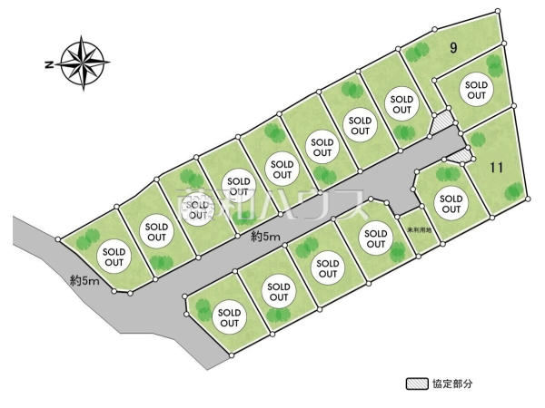 全体区画図　【八王子市大谷町】