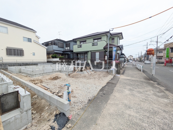 A号棟　接道状況および現場風景　【福岡市早良区賀茂１丁目】