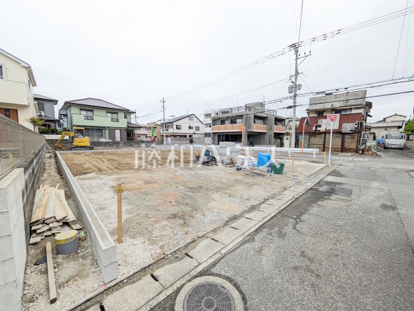 接道状況および現場風景　【福岡市早良区賀茂１丁目】