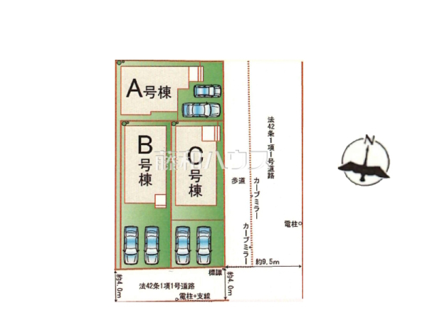 全体区画図　【福岡市早良区賀茂１丁目】