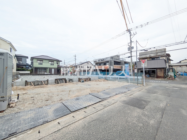 B号棟　接道状況および現場風景　【福岡市早良区賀茂１丁目】