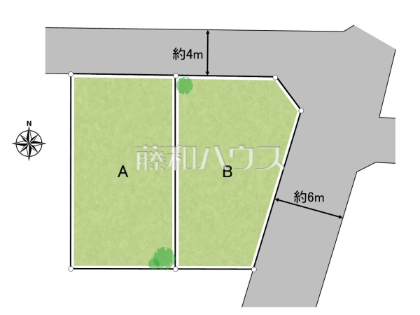 全体区画図　【八王子市富士見町】