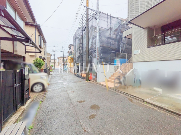 接道状況および現場風景　【朝霞市根岸台１丁目】