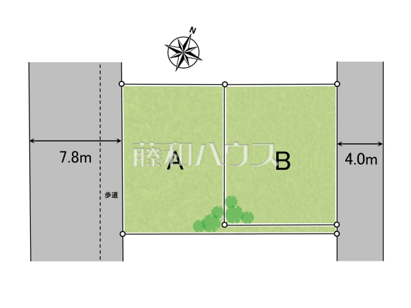 全体区画図　【所沢市花園４丁目】