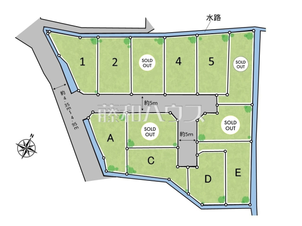 全体区画図　【日野市新町３丁目】