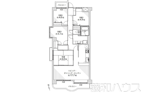 間取図　【アメニティ春日井】