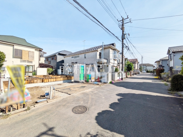 接道状況および現場風景　【立川市西砂町２丁目】