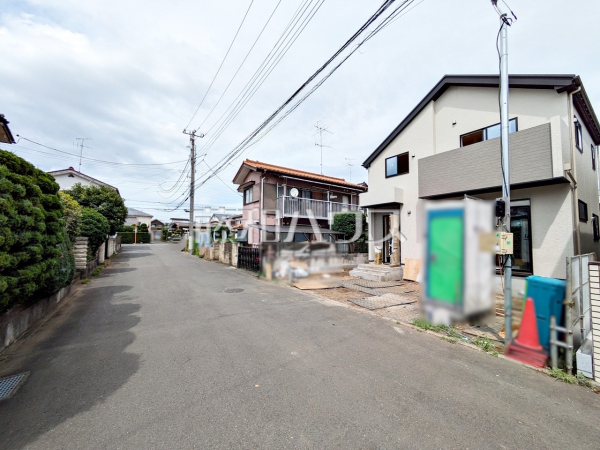 接道状況および現場風景　【立川市西砂町２丁目】