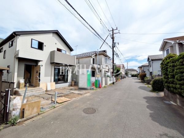 接道状況および現場風景　【立川市西砂町２丁目】
