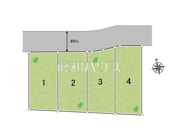 全体区画図　【東大和市立野３丁目】