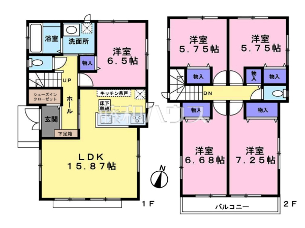 間取図　【清瀬市中里３丁目】