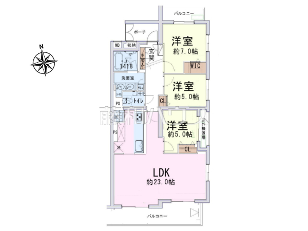 間取図　【藤和シティホームズ高井戸東】
