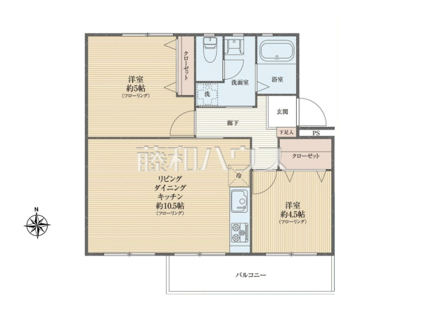 間取図　【車返住宅1街区　6号棟】