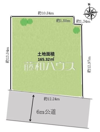 区画図　【東久留米市中央町３丁目】