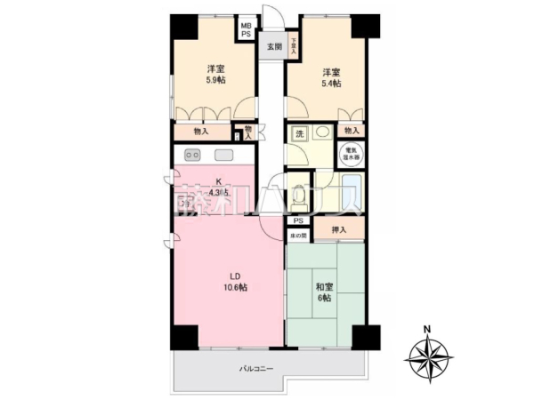 間取図　【一橋学園ガーデニア】