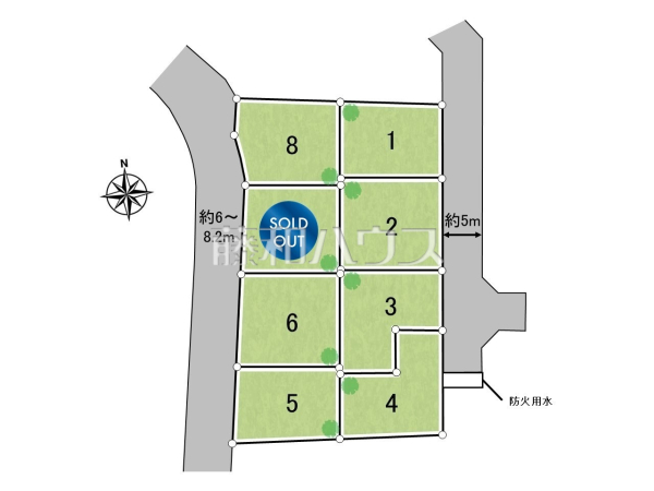 全体区画図　【八王子市石川町】 平日のご案内も可能です。まずはお気軽にお問合せ下さいませ。 