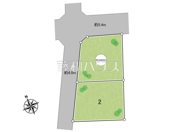 全体区画図　【八王子市横川町】