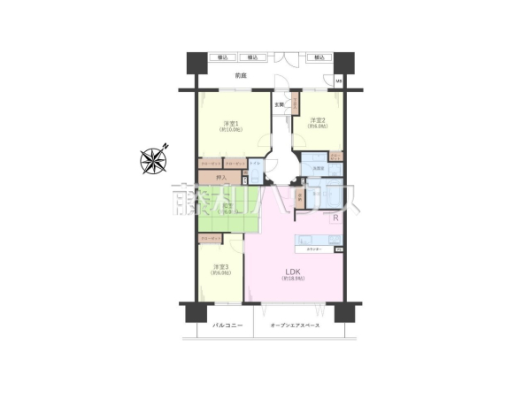 間取図　【グランシティレイディアントアクアヴィータ】