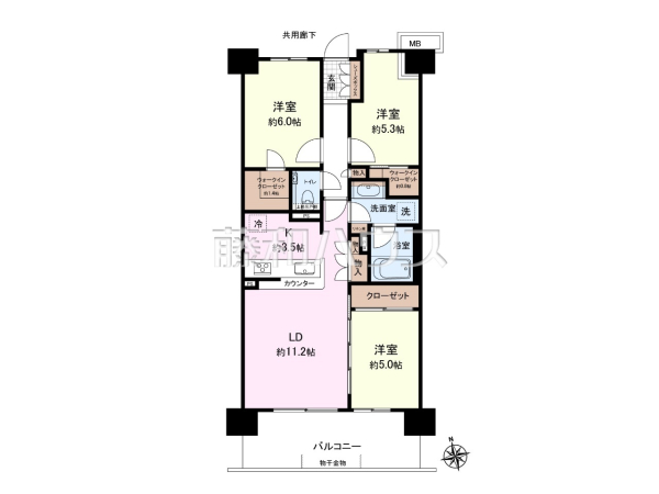 間取図　【ザ・レジデンスひばりが丘】
部屋の雰囲気や広さ・眺望・間取りの使い勝手など、是非一度、ご自身の目で確かめてみてください。　