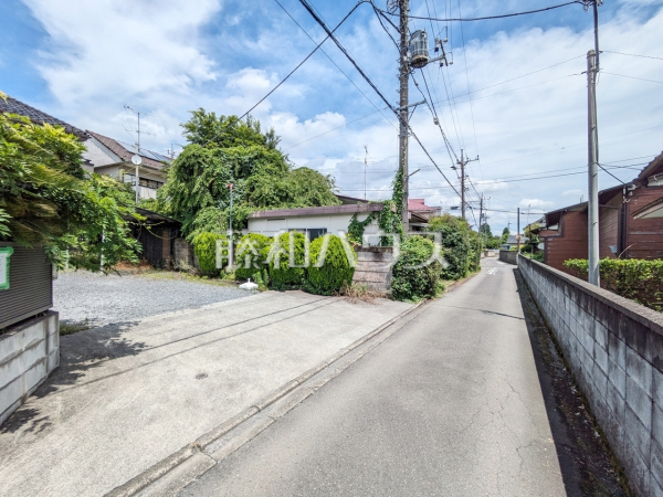 接道状況および現場風景　【武蔵村山市三ツ木５丁目】