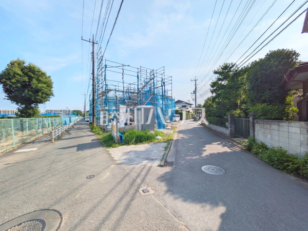 接道状況および現場風景　【立川市富士見町３丁目】夜間や平日の見学も可能です。お客様のお家探しを徹底的にサポートいたしますのでお気軽にお問い合わせください。