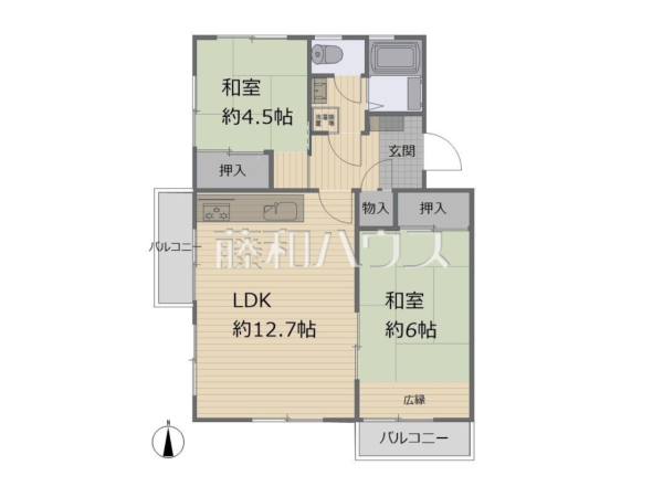 間取図　【百草団地】