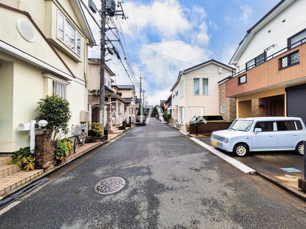接道状況および現場風景　【新座市新堀１丁目】