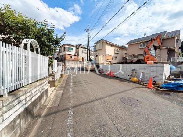 接道状況および現場風景　【清瀬市中里６丁目】