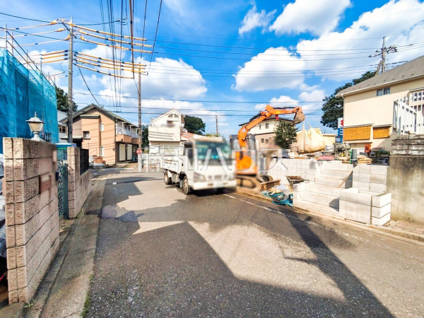 接道状況および現場風景　【清瀬市中里６丁目】