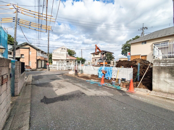 接道状況および現場風景　【清瀬市中里６丁目】