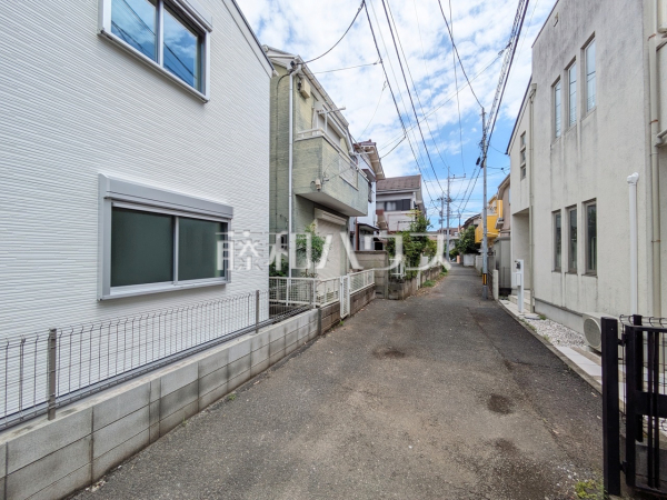 接道状況および現場風景　【立川市高松町１丁目】