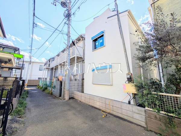 接道状況および現場風景　【立川市高松町１丁目】