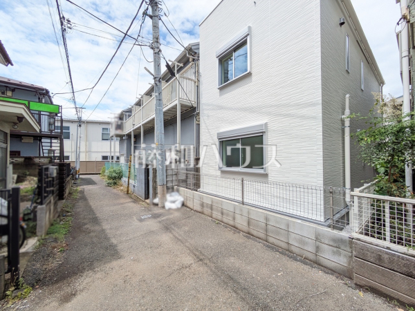 接道状況および現場風景　【立川市高松町１丁目】
