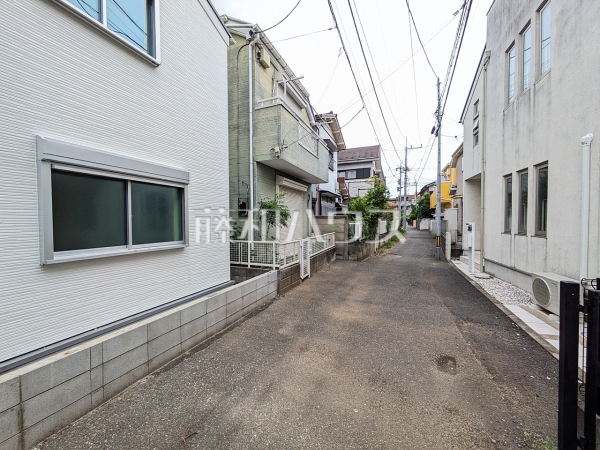 接道状況および現場風景　【立川市高松町１丁目】