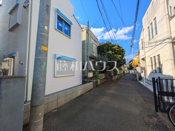 接道状況および現場風景　【立川市高松町１丁目】